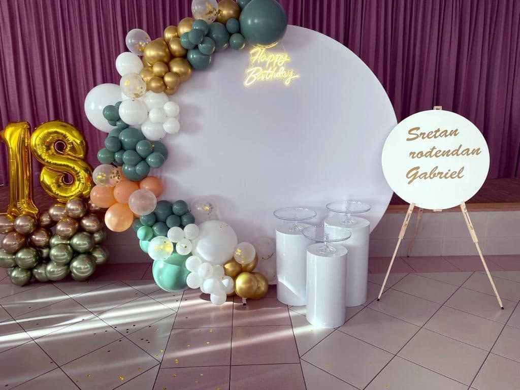 Balonska girlanda za rođendansku proslavu